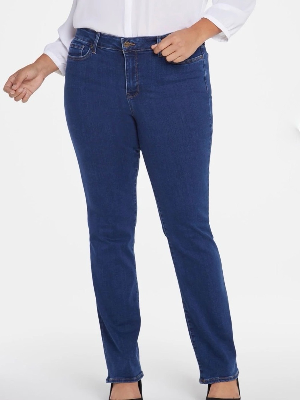 NYDJ Dark Wash Marilyn Straight Leg Jeans 16